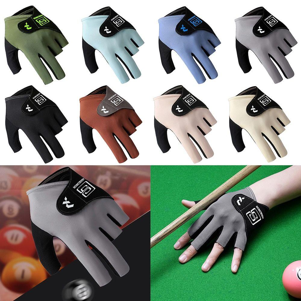 Left Hand Half Fingers Glove Elastic Snooker Billiard Glove Billiards Glove  Fitness Accessories