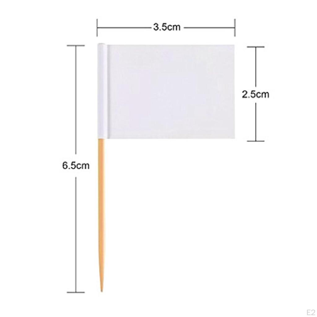 Creative Cupcake Topper Flag Food Cake Decorative Cheese Markers Party Supplies Flag, for