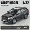 Масштабная модель автомобиля Toyota RAV4 из сплава 1:32, изысканное настольное украшение, лучшая коллекция для энтузиастов моделей автомобилей, подарки на Хэллоуин