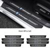 Car Door Sill Protector Sticker Threshold Non-slip Pad Mat For VW GTI Rline Polo Golf 6 7 Passat CC Tiguan Arteon T-ROC Scirocco zr8