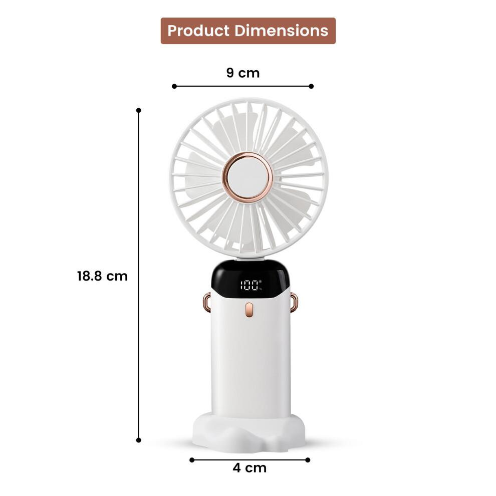 USB Rechargeable Handheld Fan Small Portable Silent Desk Fan
