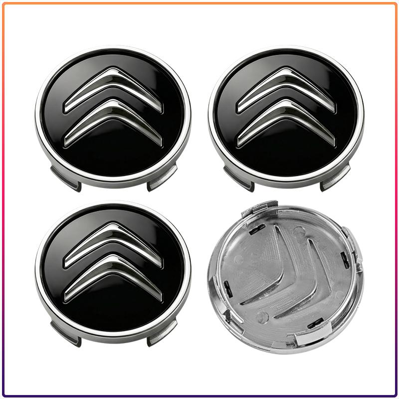 4Pcs 60MM Car Wheel Center Hub Caps Replacement Wheel Hub Emblem For Citroen C1 C2 C3 C4 C5 C6 C8 C4L DS3 DS4 DS5 LS DS6 Picasso