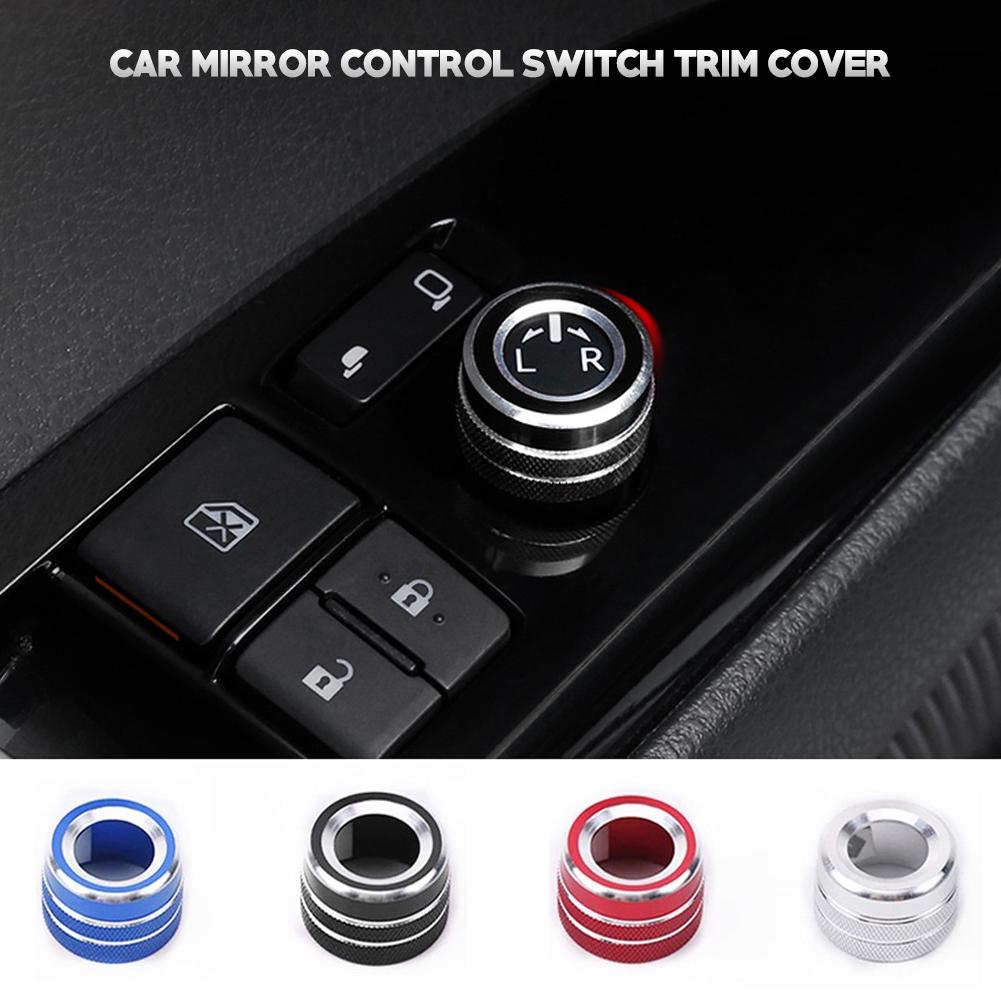 Aluminum Car Mirror Control Switch Trim Cover For Toyota 2019 Corolla Camry 70 GR YARiS Cross Esquire Noah Voxy Avalon Granvia