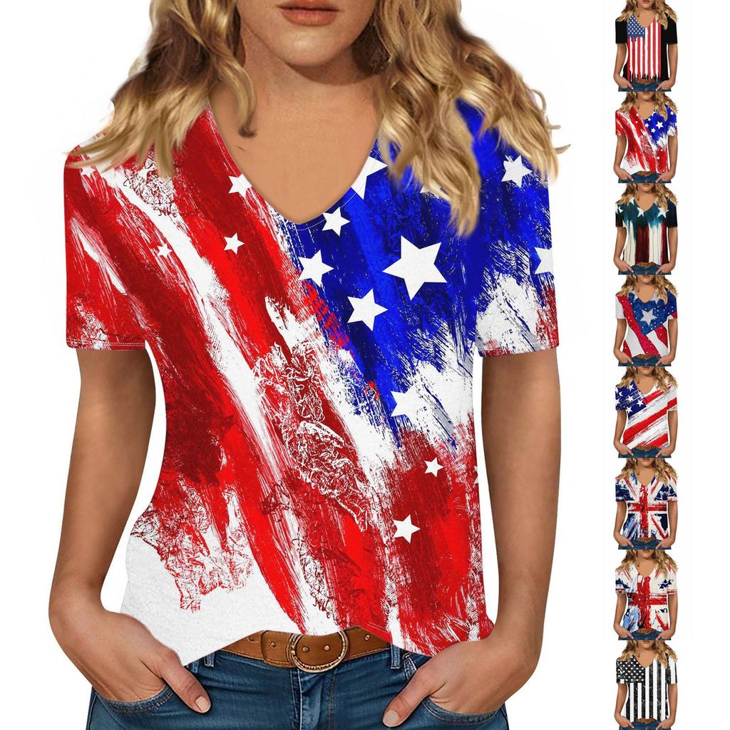 T Shirts Short Sleeve V Neck Tees For Women Fashion Tops Trendy Lightweight Soft Casual Summer Top