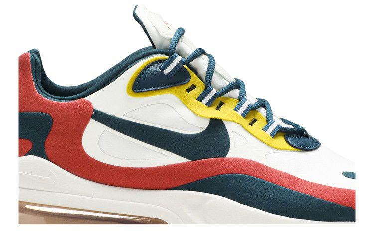 Men's Sneakers Nike Air Max 270 React White Turquoise Yellow White/Turquoise-Yellow