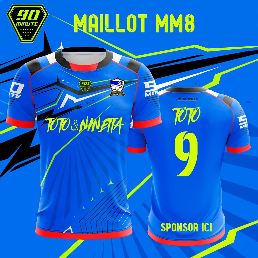 2026 Новая летняя мужская футболка Maillot 90 минут Toto & Ninetta Двусторонний принт Короткий рукав Оверсайз Дышащая Быстросохнущая Верх