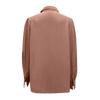 Women's Fashion V Neck Solid Color Long Sleeve Pocket Shirt Women