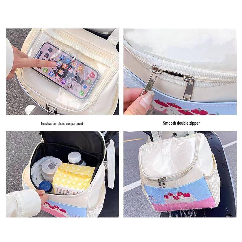 Waterproof Front Hanging Storage Bag for Electric Vehicles and Bicycles