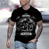 Футболка с графическим принтом в стиле винтажного мотоцикла, классическая футболка с короткими рукавами и принтом в виде букв I'm Not Old, повседневная мужская одежда больших размеров 2024 года