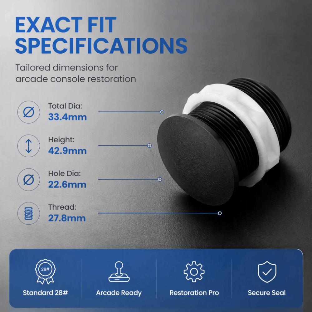 10Pcs Plastic Construction Game Button Cover Joystick Button Replacement  For Arcade Cabinet