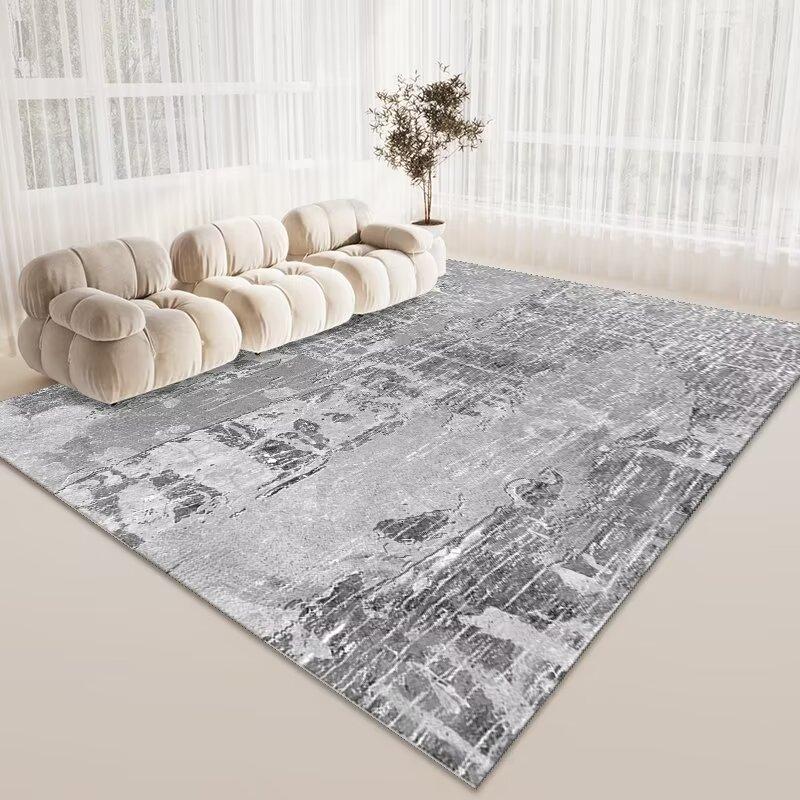 Nordic Style Living Room Sand Coffee Table Carpet, Bedroom Full Of Crystal Velvet Carpet, Study Dining Room Large Area Floor Mat