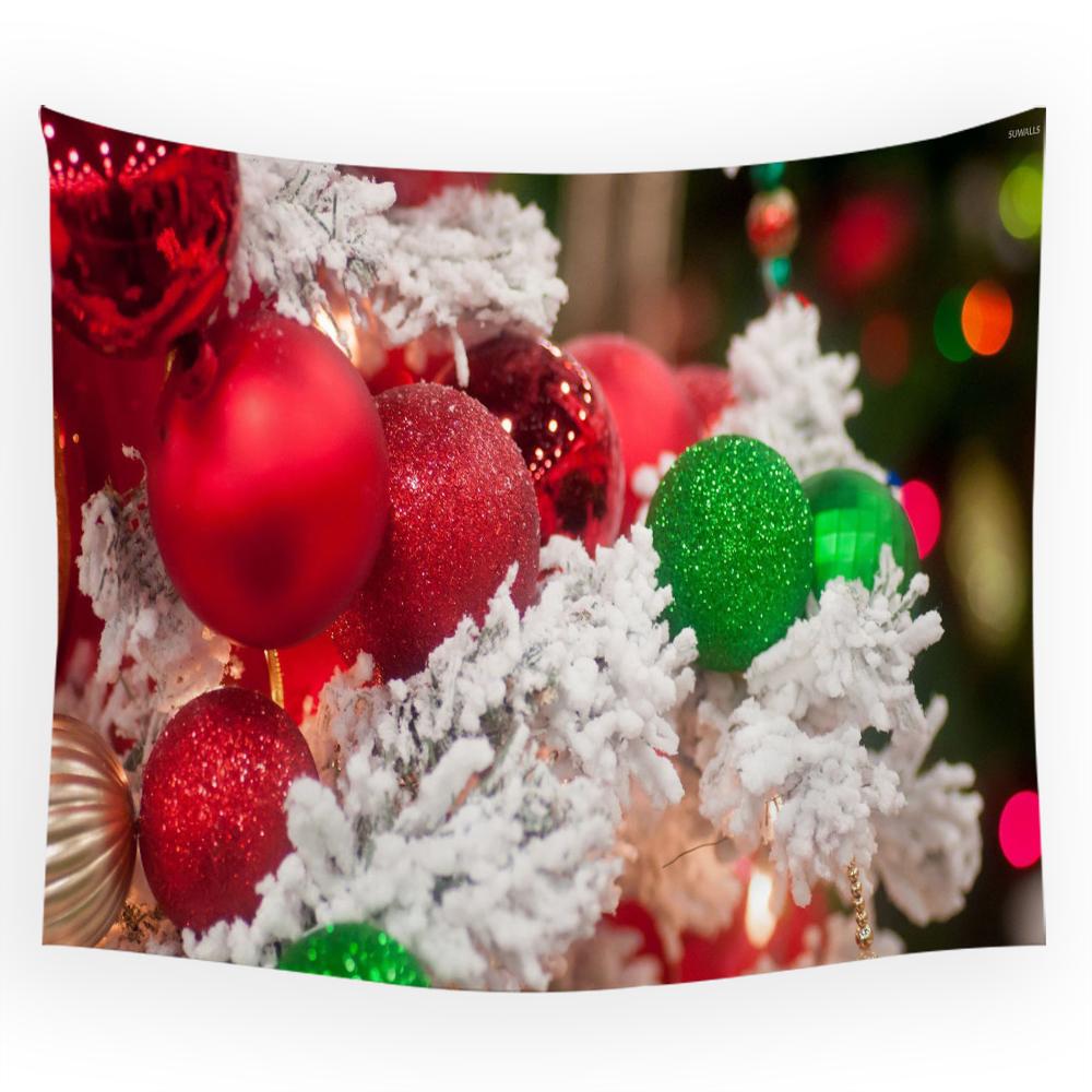 Рождественский креативный гобелен с принтом рождественской елки для дома, гостиной, спальни, стены, украшение, гобелен