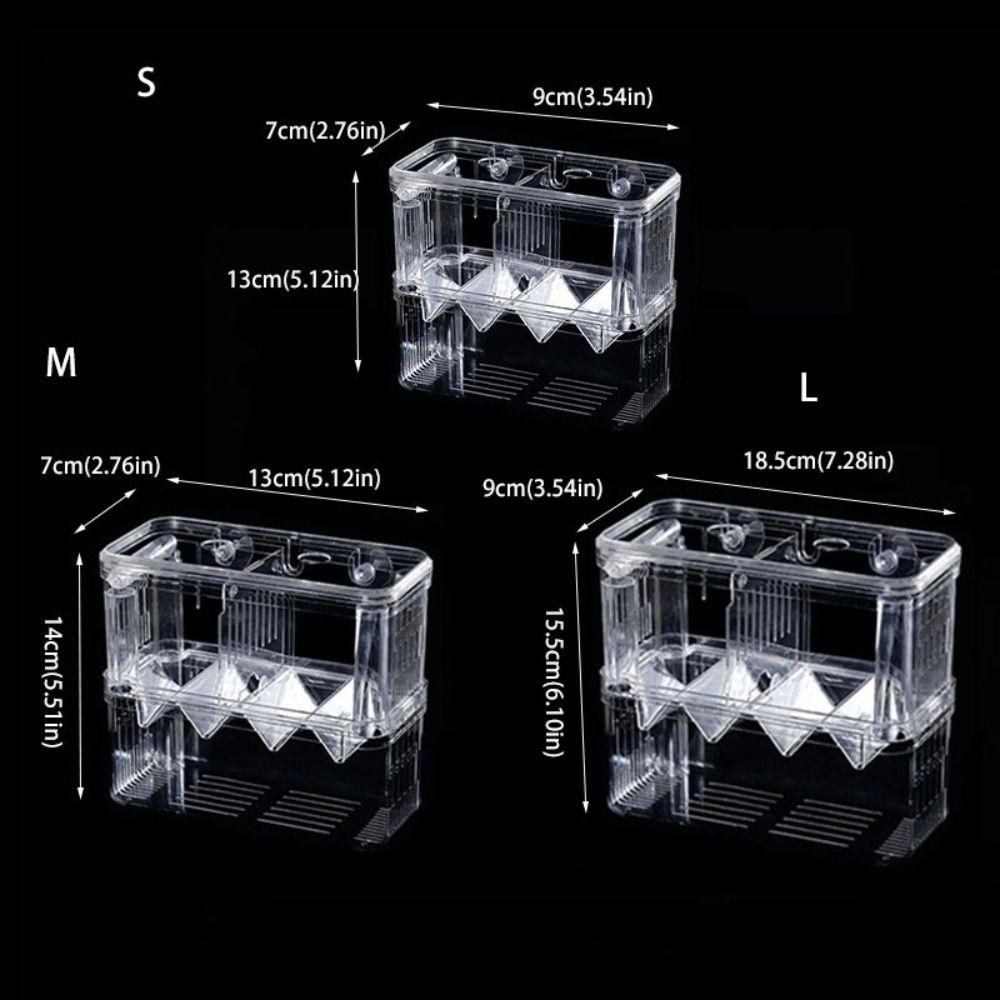 Acrylic Fish Breeding Isolation Box Double-Deck Fish Breeder Box  Fish Injured