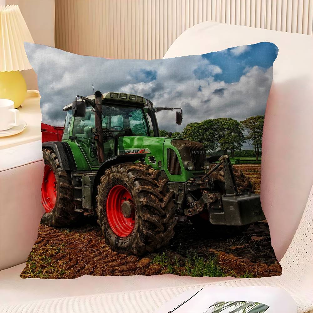 Car Tractor Decorative Room Aesthetics Pillow Case Home Decor Bedroom Sofa Bed Couch Pillow Cover 45X45