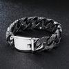 Titanium Steel Multi -Ring Interlocking Pattern Bracelet ,Fashionable Men 'S Bracelet
