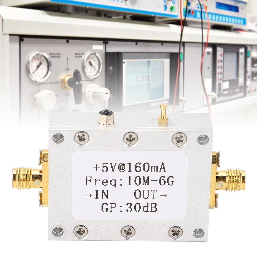 Модуль усилителя высокой плоскостности 5 В 160 мА 10 МГц–6 ГГц Широкополосный 30 дБ LNA Малошумящий усилитель с SM