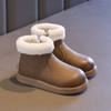 Winter Girl Snow Boots Warm Fluffy Children Cotton Boots for Boys Outdoor Versatile Fashion Causal Kids Ankle Boots Round-toe