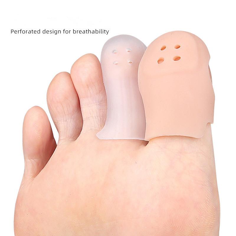 2pcs Toe Separator Finger Protector Applicator Corn Callus Remover Bunion Corrector Pedicure Tools Pain Relief Tube Foot Care