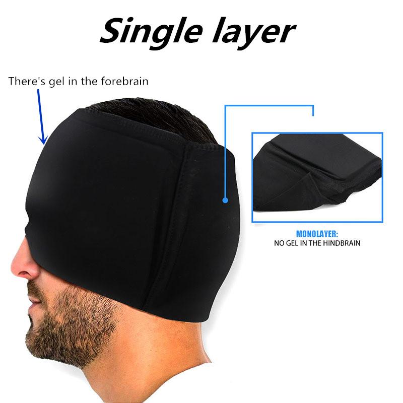 Головной убор с холодным компрессом для облегчения головной боли, удобный мешок со льдом, маска для глаз, пакет со льдом, шапка со льдом, физиотерапия, успокаивающий выдвижной гелевый головной убор