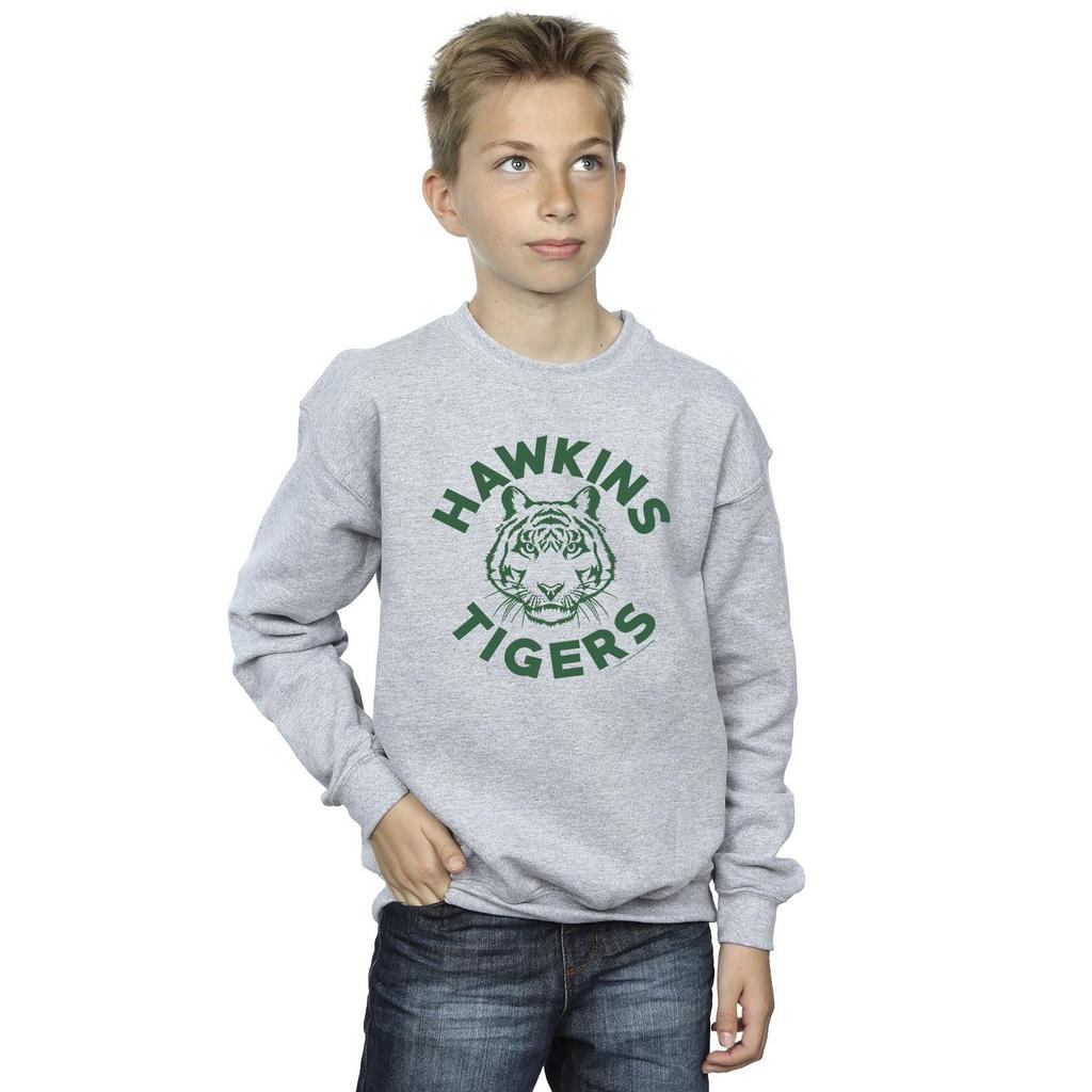 Netflix Boys Stranger Things Hawkins Tigers Sweatshirt