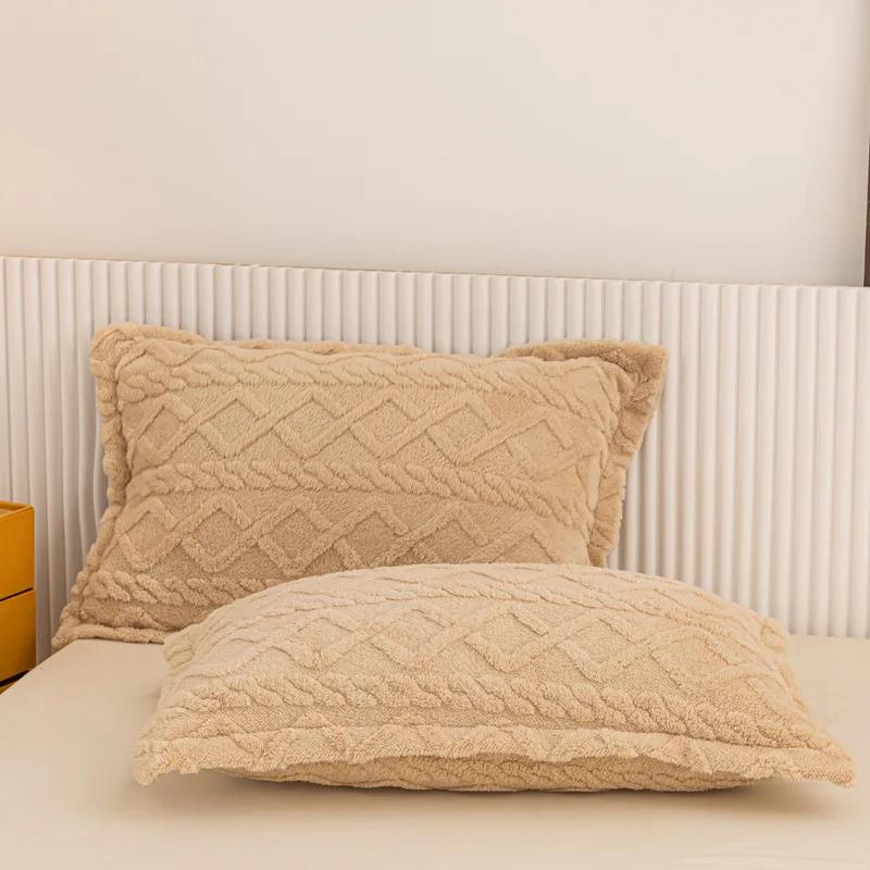 2 шт. Зимние мягкие теплые утолщенные наволочки с бабочками из жаккардового бархата, наволочки 48x74 см для дивана, домашнего декора, наволочки