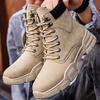 2025 New Autumn Martin Boots High Top Board Shoes Men's Fleece Warm Cotton Shoes Versatile Casual Tooling Shoes Men's