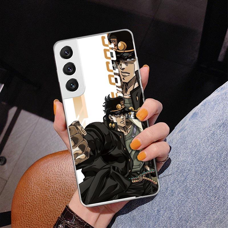 Чехол для телефона с аниме JoJo's Bizarre Adventure для Samsung Galaxy S24 S25 Edge S26 Ultra S23 S22 S21 Plus S20 FE + Персонализированная печать C