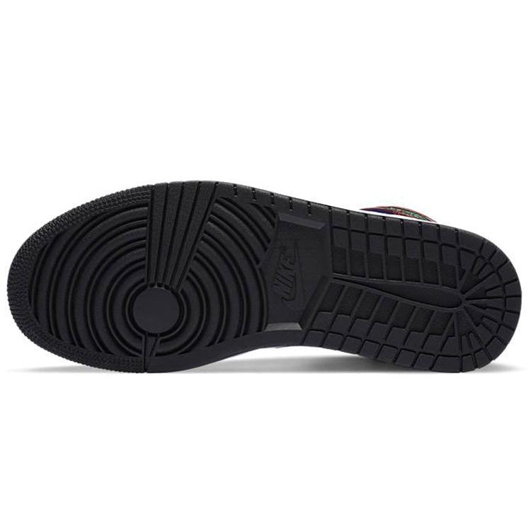 (WMNS) Air Jordan 1 Mid SE 'Black White Multi-Color' Women's DB5454-001
