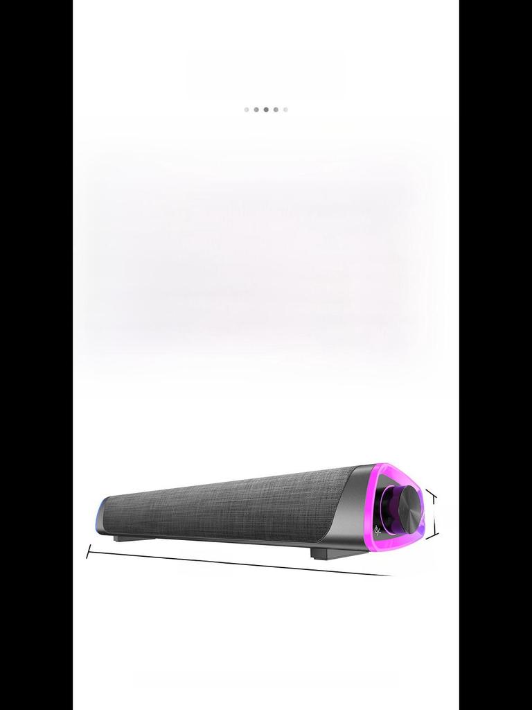 Bluetooth-саундбар Naiye: Двухканальная настольная аудиосистема с сабвуфером