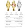 Elegant Women Quartz Watches Sparkling Rhinestone Dial Calendar Waterproof Casual Dress Wrist Watch