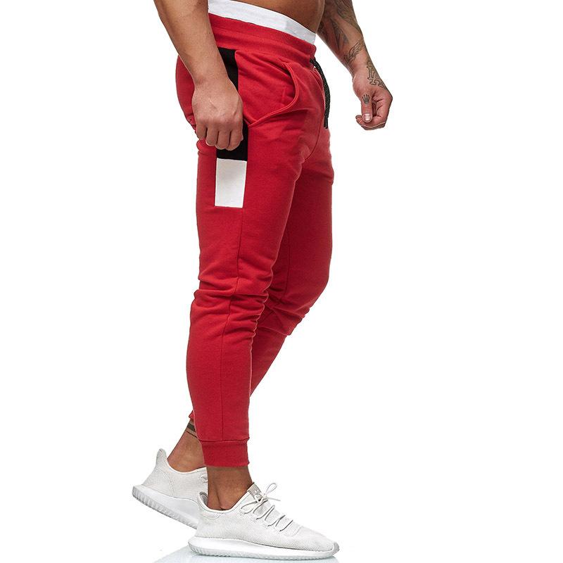 Men's Warm Trousers Casual Small Feet Fleece Trousers Fashion Trend Versatile Drawstring Trousers
