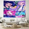 KPop Demon Hunters Print Tapestry - Portable Wall Decor Cloth, for Home, Dorm, Travel, Bedroom, Living Room - Ideal Birthday Housewarming Gift