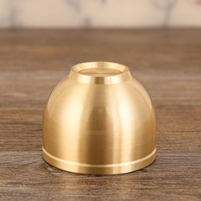 1 Pc Water Cups High-color Value of Pure Copper Small Wine Cups All Brass Traditional High-end Household Tea Cups Water Cups