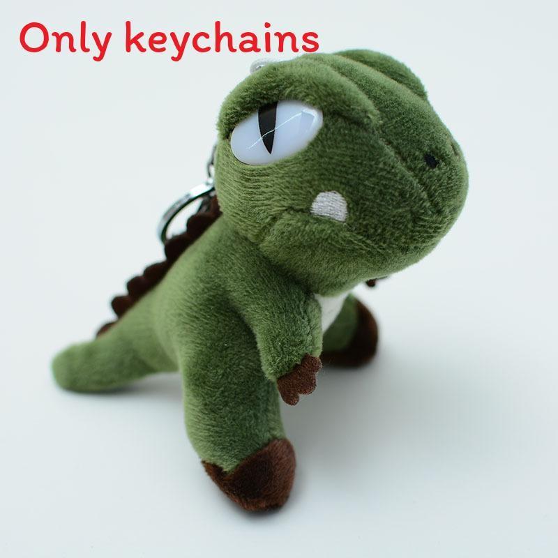Плюшевый брелок Динозавр Рекс с вышивкой для украшения сумки и подарков