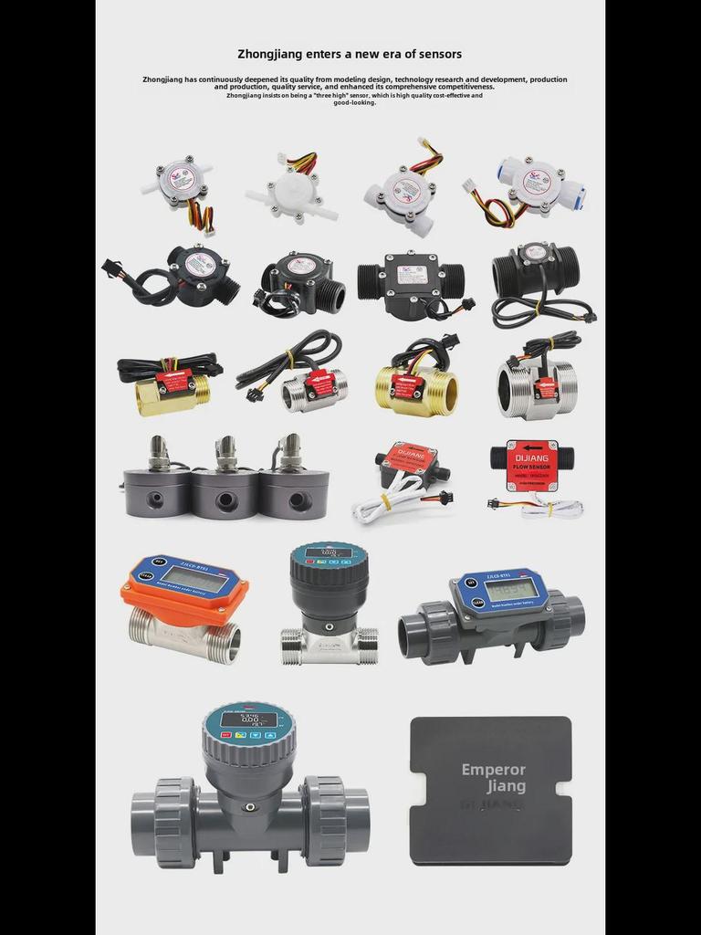 1-дюймовый съемный, очищаемый датчик расходомера Холла DN25 G1 для полива растений и сада большого диаметра