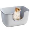 Туалет для кошек Большой корпус туалета для кошек Удобный, широко открытый, с низким входом Чистый туалет для кошек Большой, ударопрочный, интегрированный, легко чистится xx 30