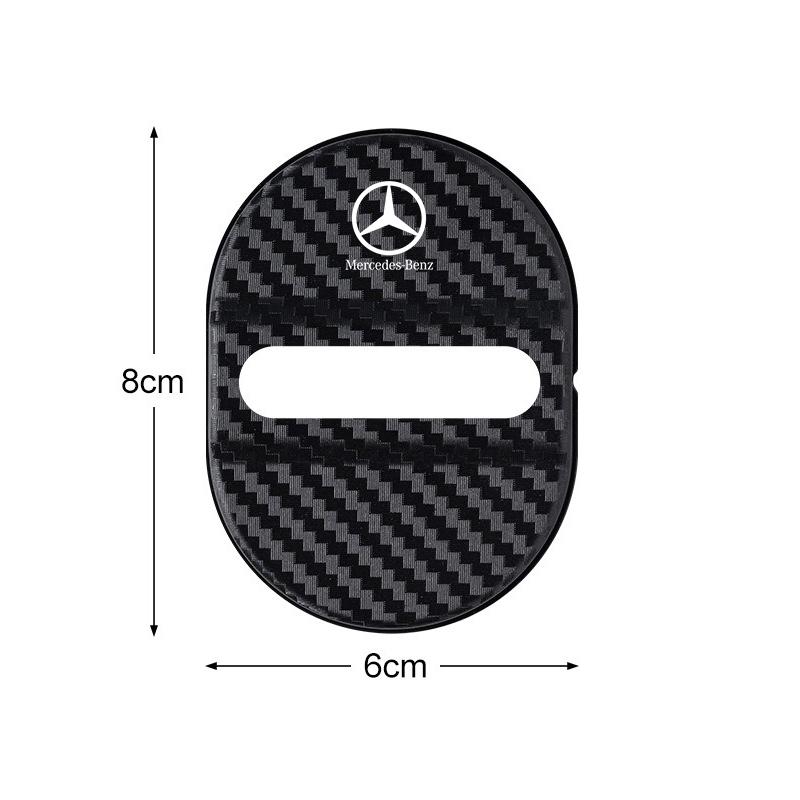 4PCS Car Door Lock Cover Stainless Steel Protection Accessories For Mercedes Benz AMG W124 W202 W203 W204 W210 W211 W212 HP3