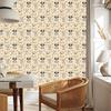 Cream and beige Dogs wallpaper for living room and bedroom 50x1000