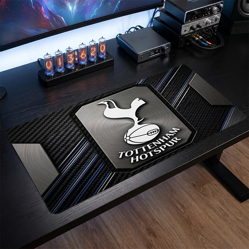 Большой коврик для мыши с принтом Tottenham Hotspur, нескользящий мягкий резиновый игровой коврик для стола, декор для офисного ноутбука, компьютера