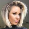 Боб Парик Женские Короткие Парики Искусственные Волосы Прямой Омбре Блонд Парик Модный Косплей Парик Вечеринка Девушки Ролевые Игры Повседневные Натуральные Волосы