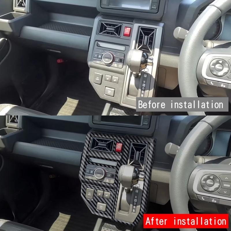 Правый руль Для DAIHATSU TAFT 2024 2025 ABS Панель переключения передач центральной консоли переключатель кондиционера Декоративная накладка Аксессуары для интерьера