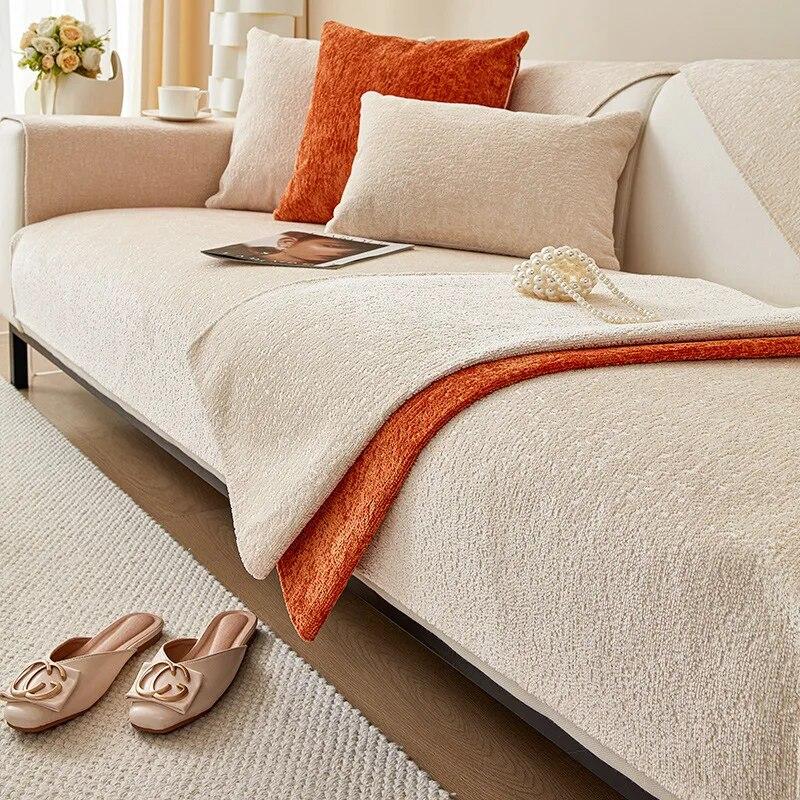 Роскошная подушка для дивана для гостиной, синель, нескользящий диван, полотенце, чехол для дивана, угловой диван, чехол для сиденья, защита дома, 1 шт.