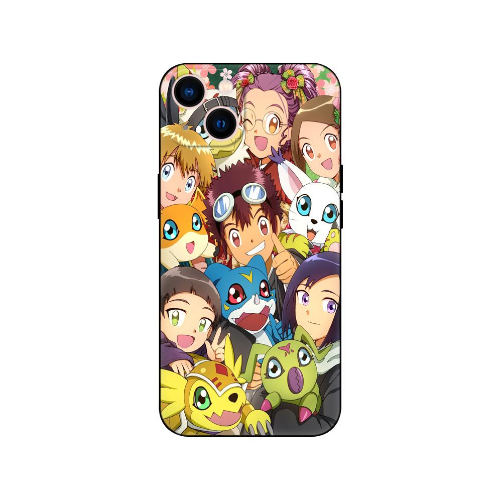 Black Tpu Case For Samsung Galaxy M53 M13 M62 A12 A22 A32 A42 A52 A72 4g 5g A20S Back Cover Digimon Dinosaur Anime