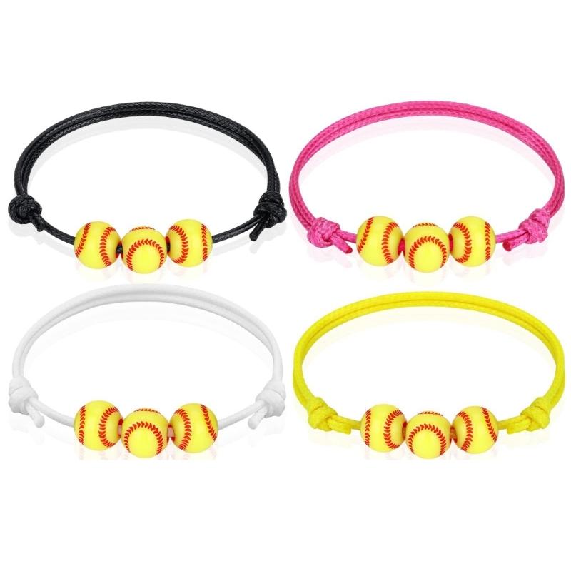 Colorful Stretchy Beaded Bracelets Soft Clay Hand Rope Chain Bangle for Active Lifestyles and Trendy Accessories