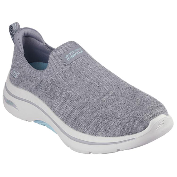 Skechers Gowalk Удобные повседневные кроссовки с низким верхом для женщин Серые 125322-GYTQ