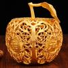 Alloy Apple Metal Ornament: Hollowed Design for Living Room or Study - Creative Handicraft Gift for Men and Women