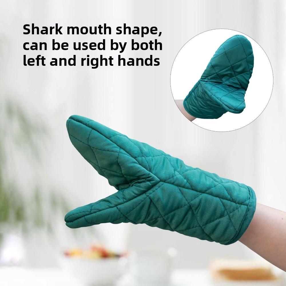 2PCS Hanging Microwave Gloves Non-Slip Grilling Mitts Multifunctional Antiscald Oven Mitts  BBQ
