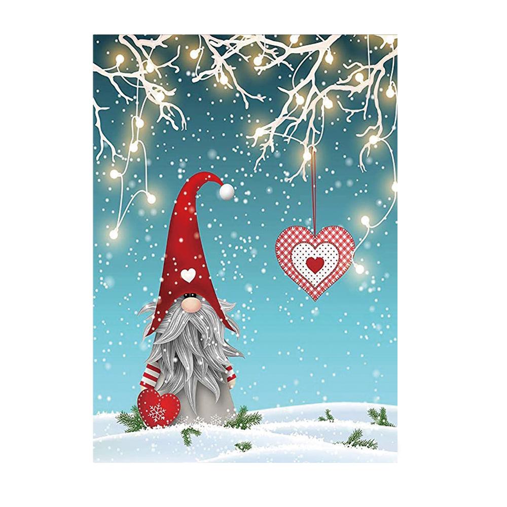 5D алмазная живопись Санта-Клаус, полная алмазная мозаика, набор для вышивки крестом, рождественские предметы домашнего обихода с животными, рождественские подарки