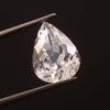 AAA Безупречный 12x10мм Нагретый Цейлонский Белый Сапфир Грушевидной Огранки Свободный Драгоценный Камень