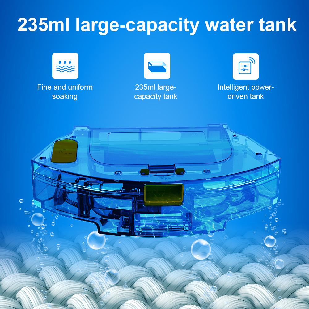 LIECTROUX Робот-пылесос X6 Lidar, лазерная навигация и картографирование, многоуровневая карта 6500 Па, 5 сохраненных карт, настройка виртуальной стены через приложение, влажная уборка в форме Y